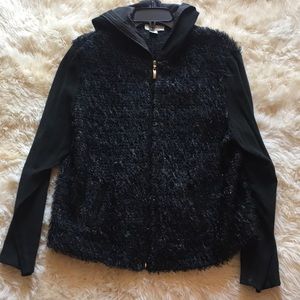 ConradC black full zip jacket size 14